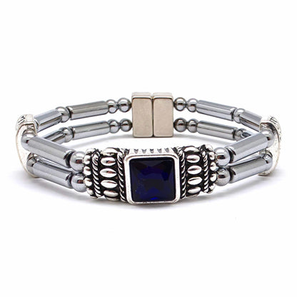 Centered Square Birthstone Double