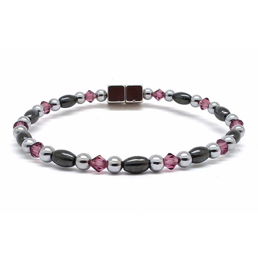 Black Rice Single w Amethyst