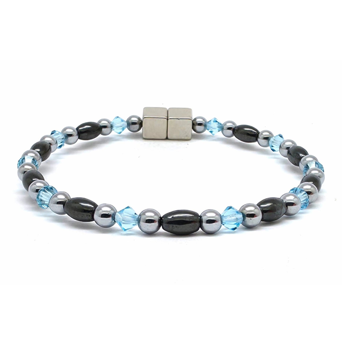 Black Rice Single w Aquamarine