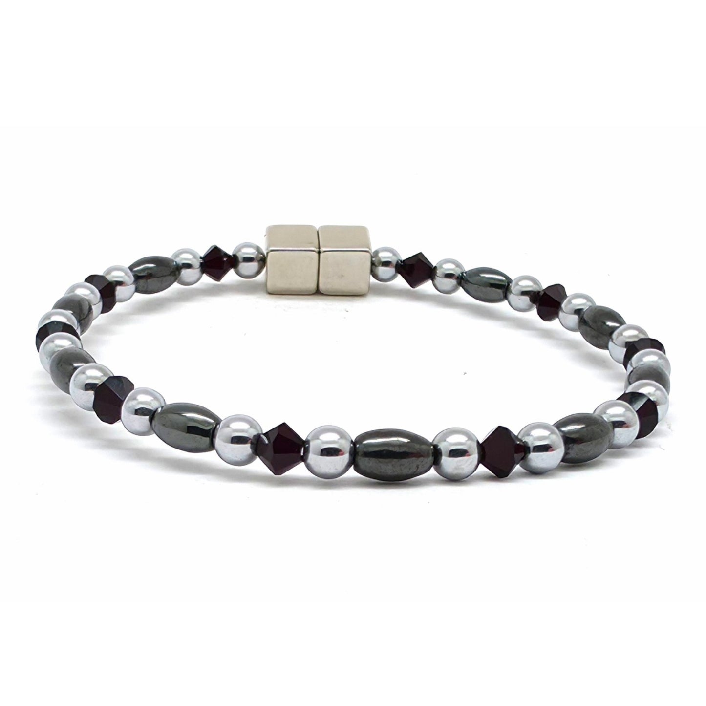 Black Rice Single w Garnet
