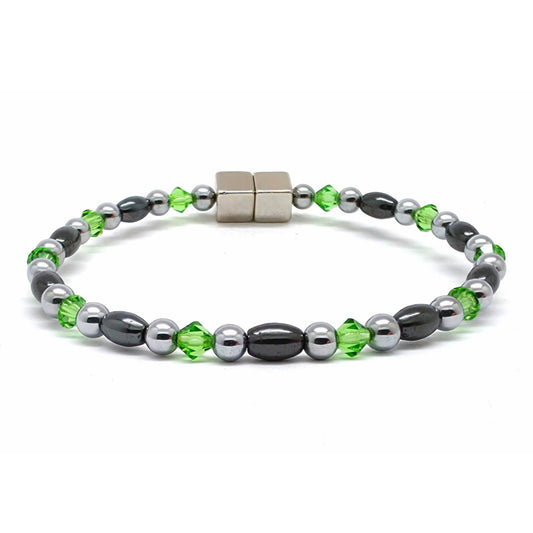 Black Rice Single w Peridot