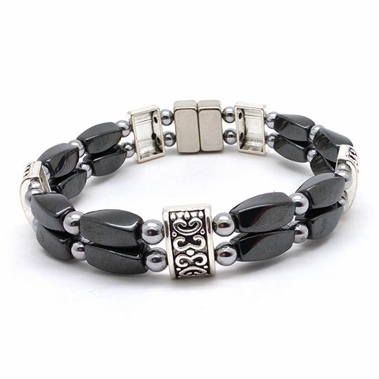 Black Hematite Twist Double