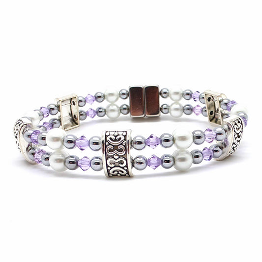 White Pearl Double with Violet