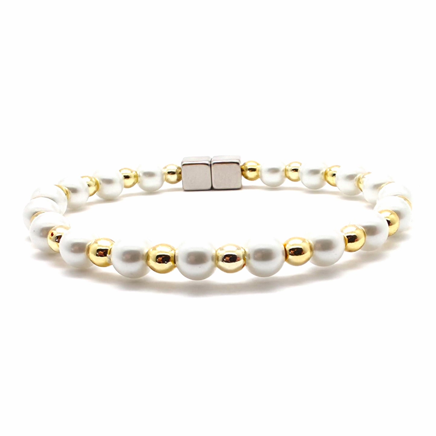 White Pearl Single with Crystal Option