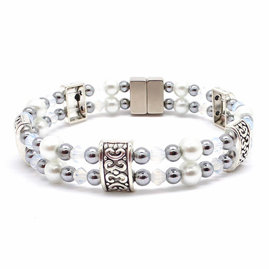 White Pearl Double with Opal