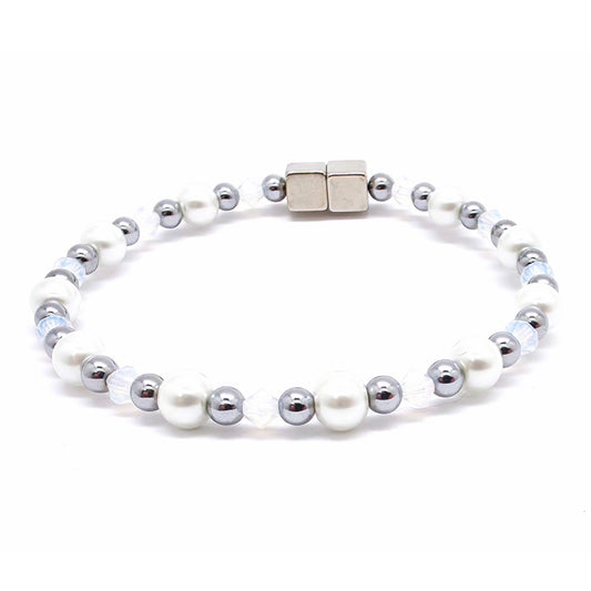 White Pearl Single w Opal
