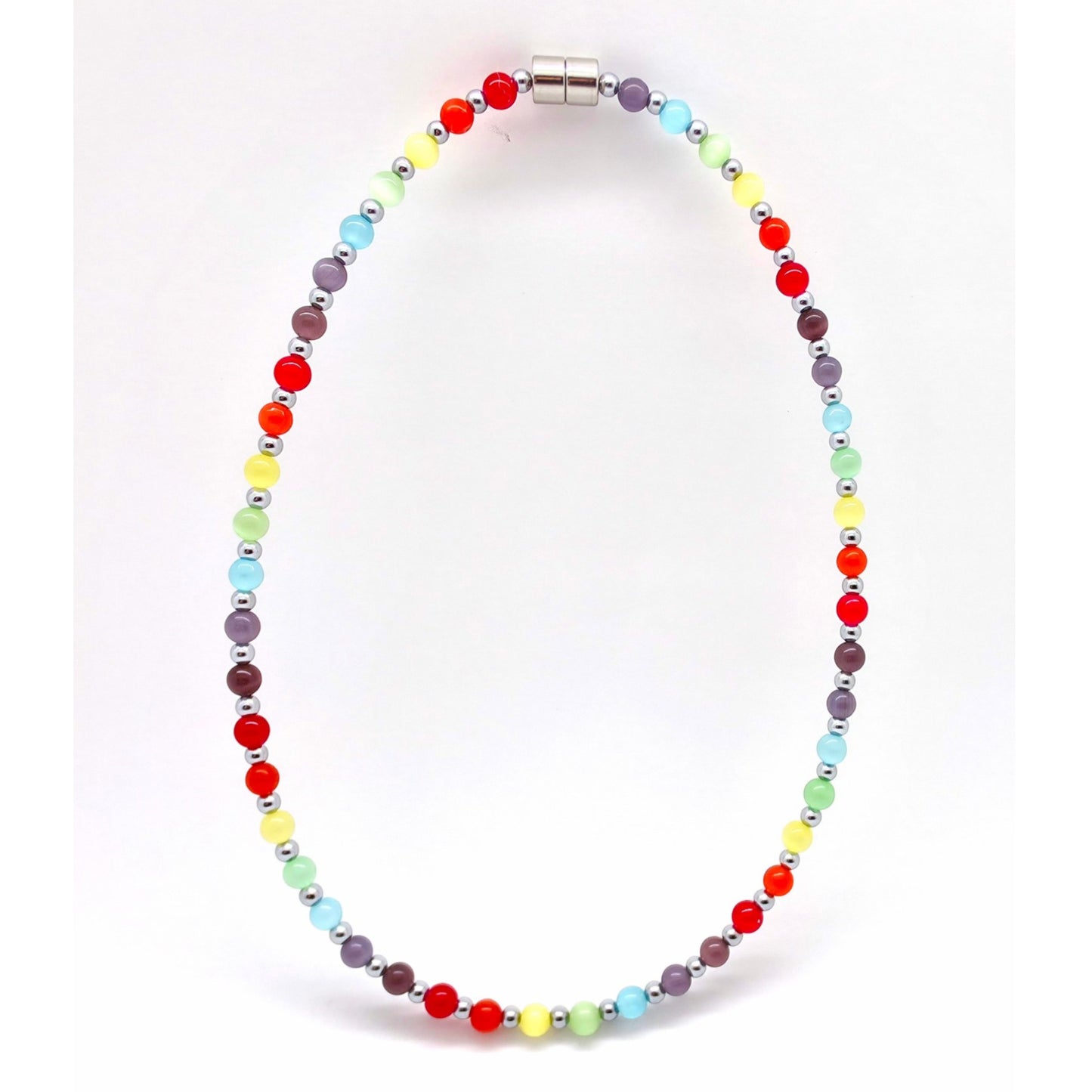 Rainbow Cat's Eye Necklace
