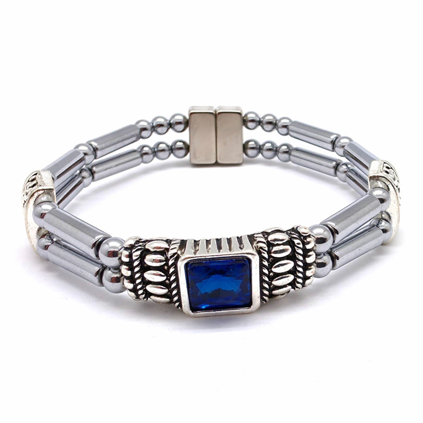 Centered Square Birthstone Double