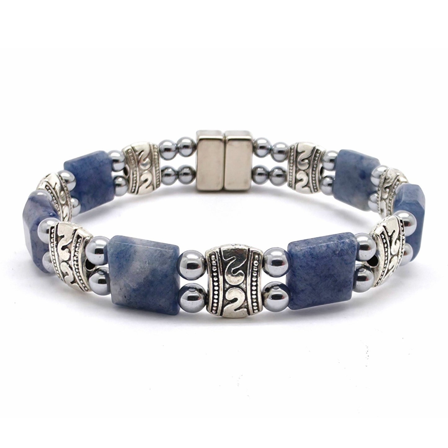 Blue Aventurine Square Double