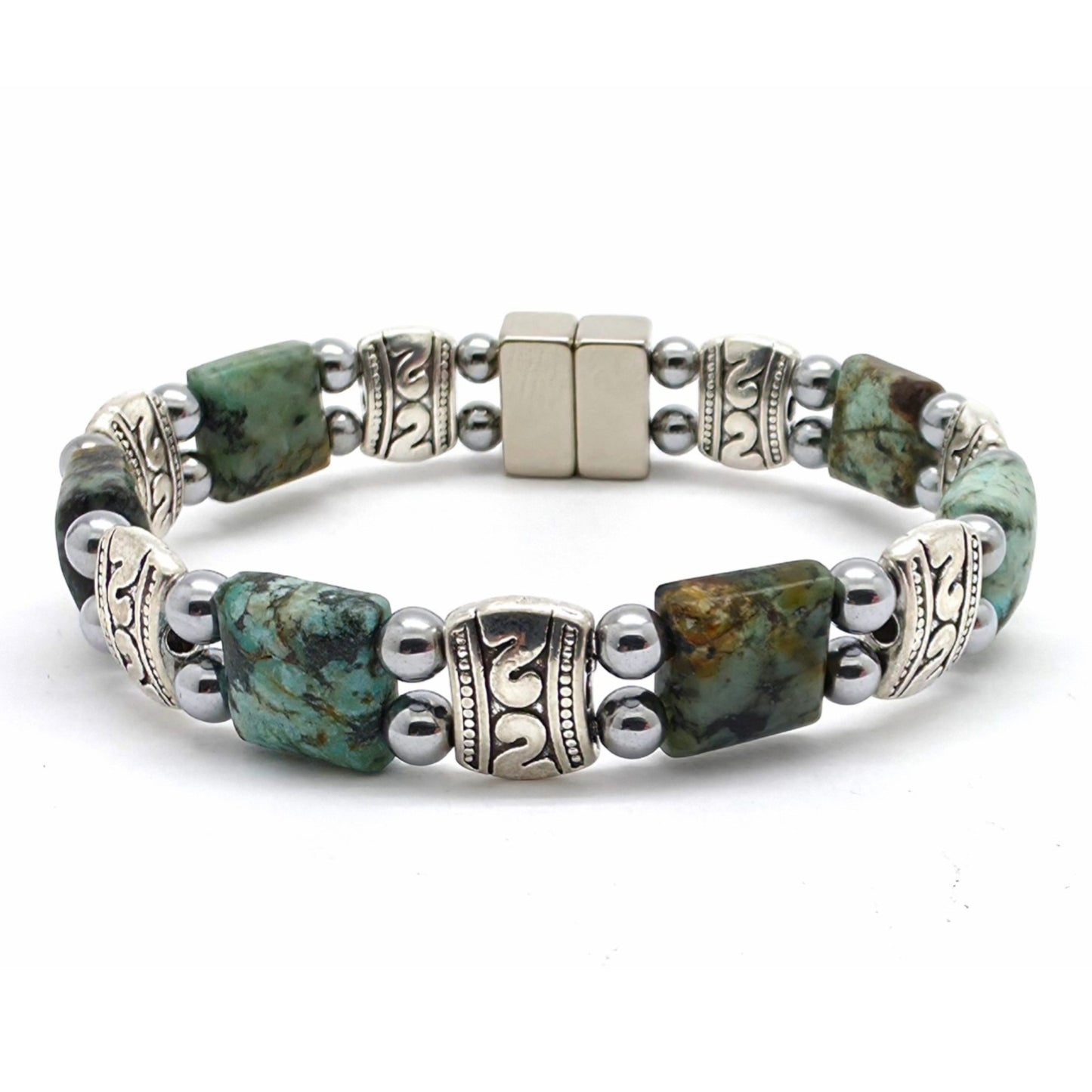 African Turquoise Square Double