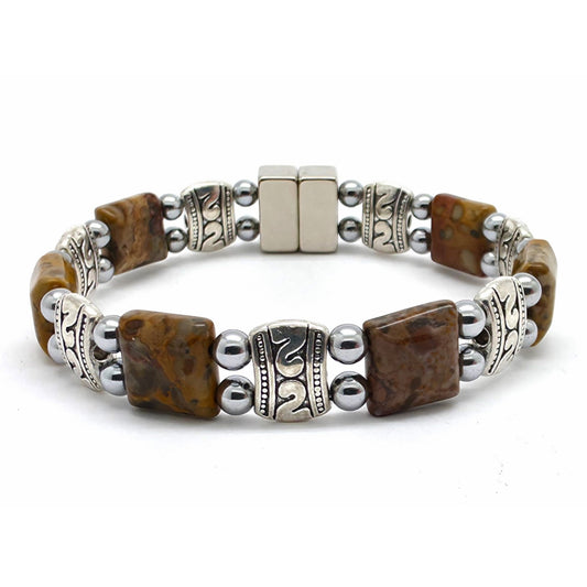 Leopard Skin Jasper Square Double