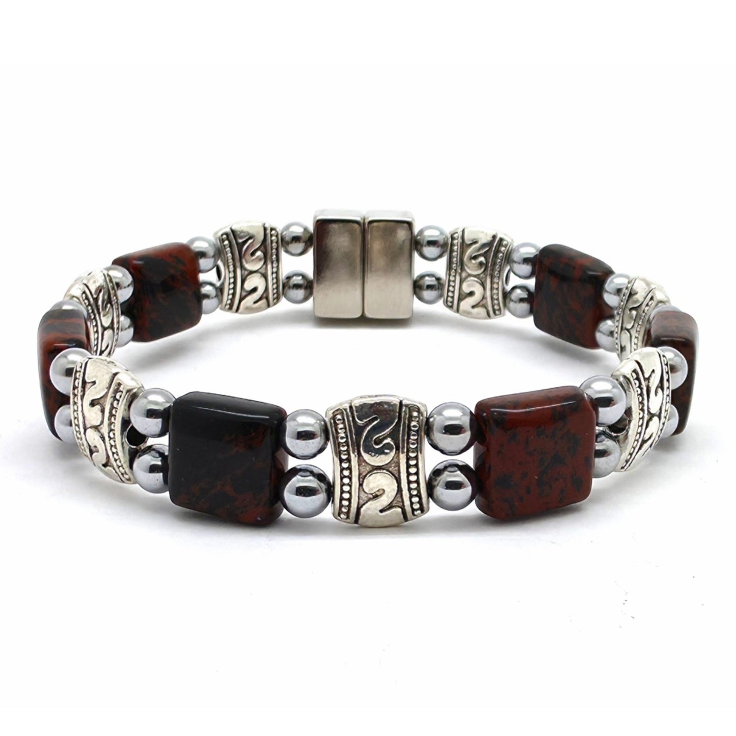 Mahogany Obsidian Square Double