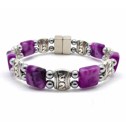 Purple Crazy Lace Agate Square Double
