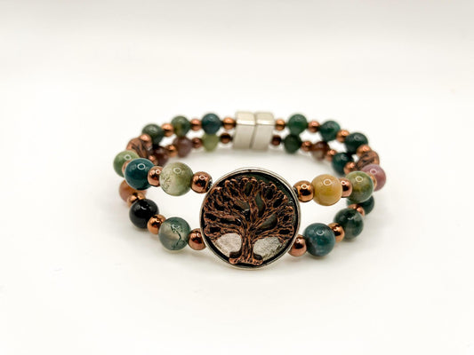 Tree of Life with Fancy Jasper and Copper