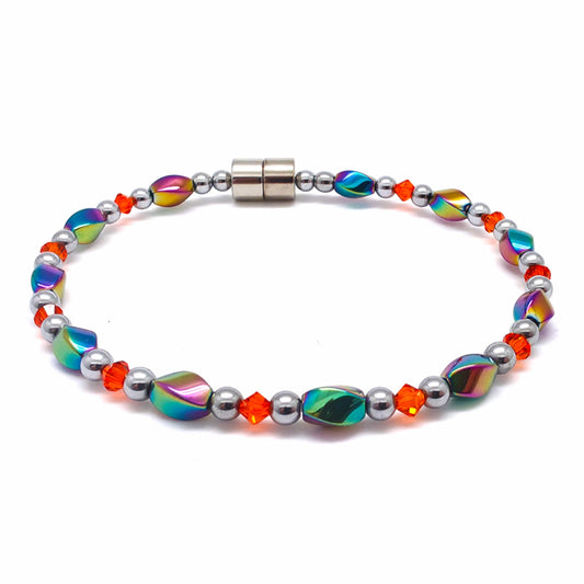 Rainbow Hematite Twist w Sun