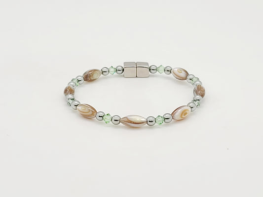 Abalone w Peridot Necklace