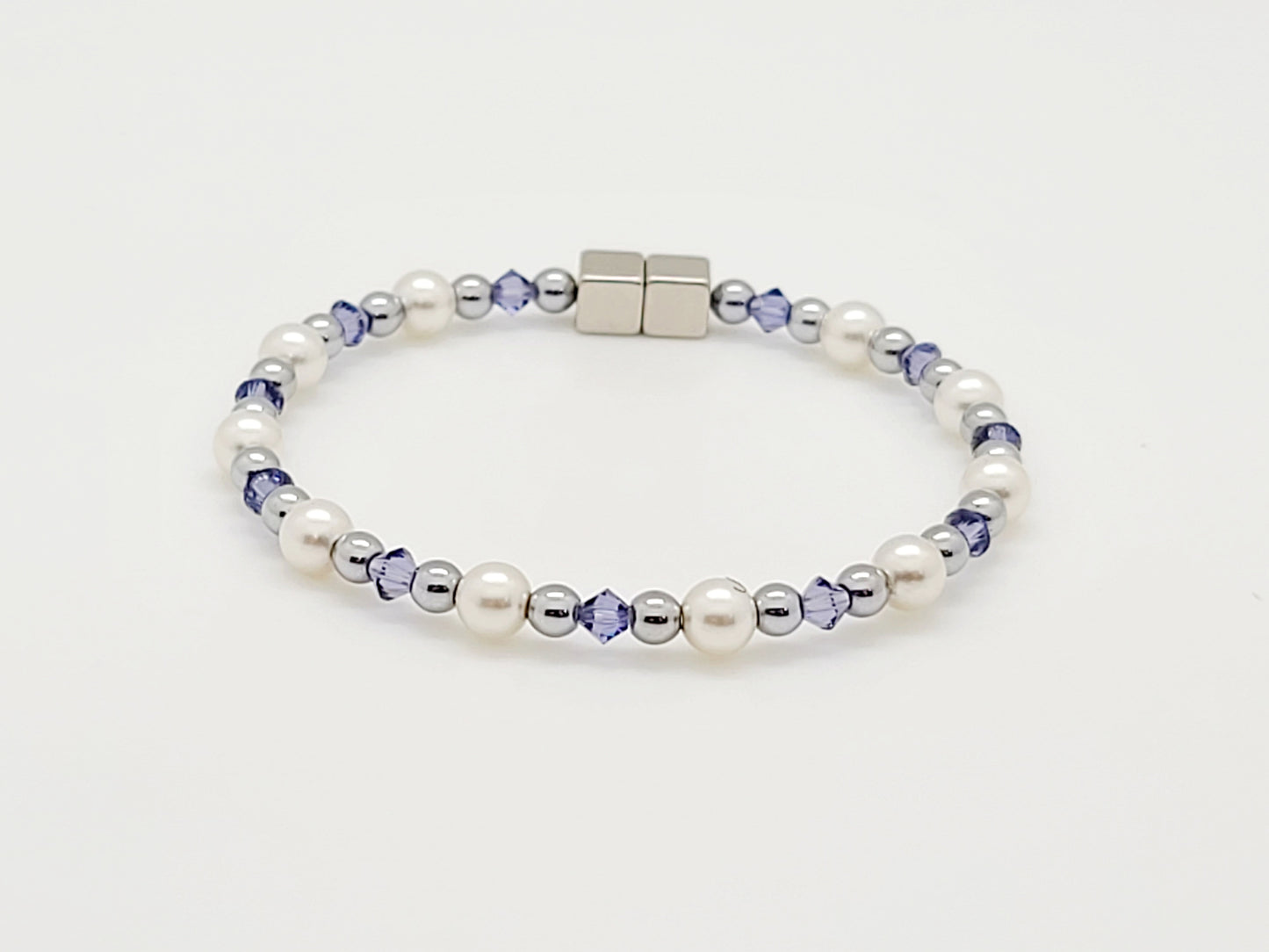 White Pearl with Tanzanite