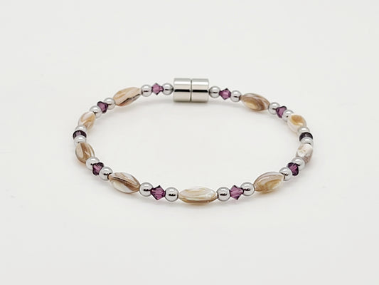 Abalone w Amethyst Necklace