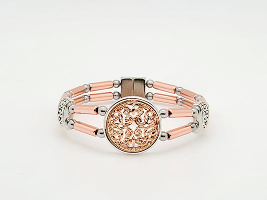 Rose Gold Tube with Charm