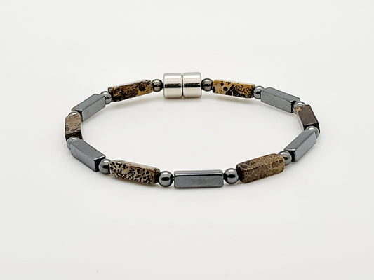 Brown Crackle with Hematite