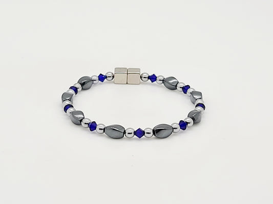 Small Black Hematite Twist w Cobalt