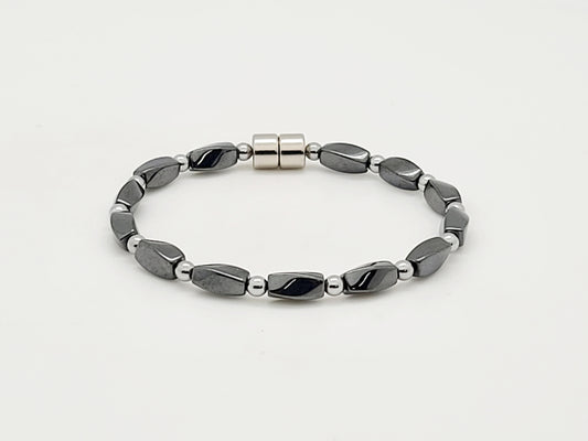 Black Hematite Twist Necklace